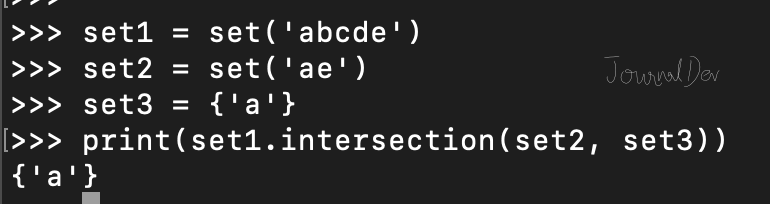 Python Multiple Set Intersection