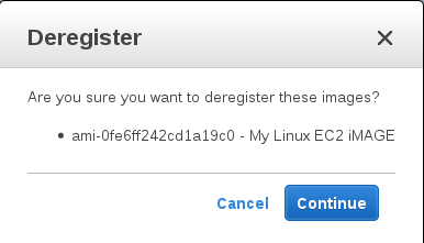 Deregistered Amazon Machine Image