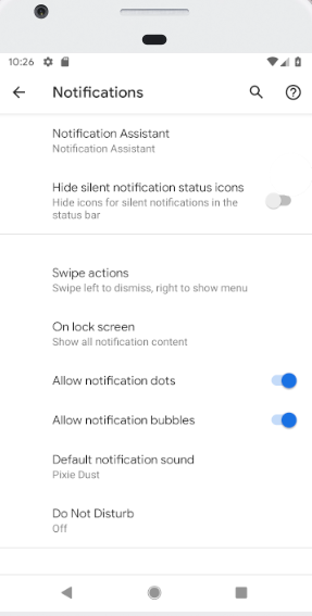 Android Q Notification Bubble Permissions