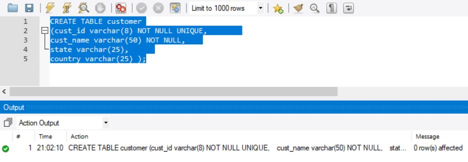 Not Null Example