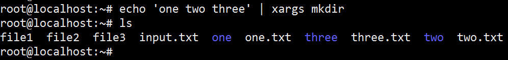 Xargs Example 1.b