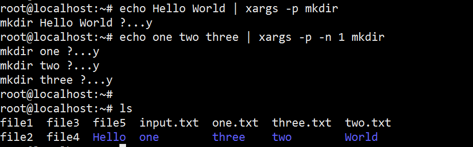 Xargs Example 3