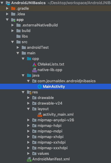 Android Jni Project Structure