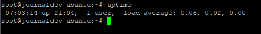 Linux uptime Command