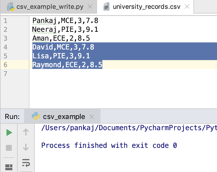 Python Append To CSV File
