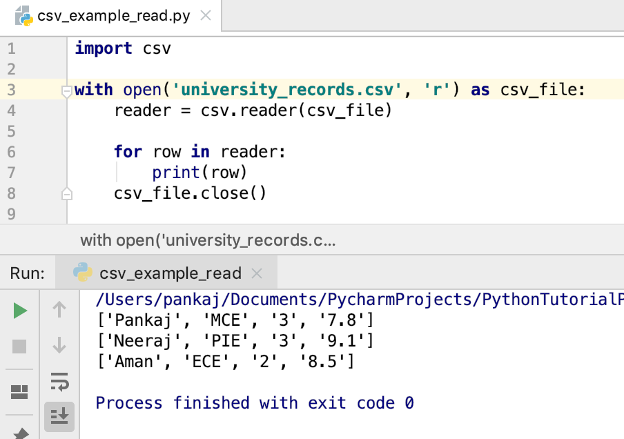 如何在Python中解析CSV文件 – 源码巴士