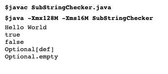 Check For Substrings In Array Java