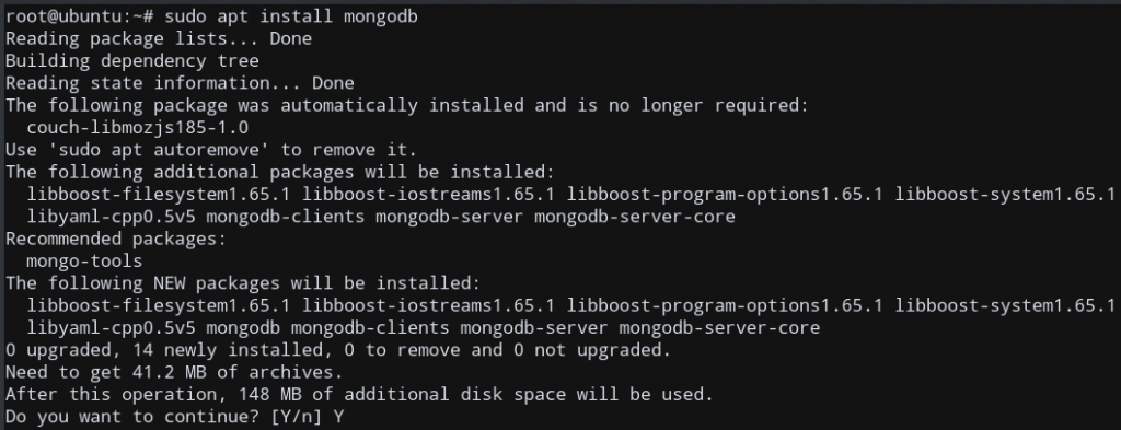 install mongodb on Ubuntu