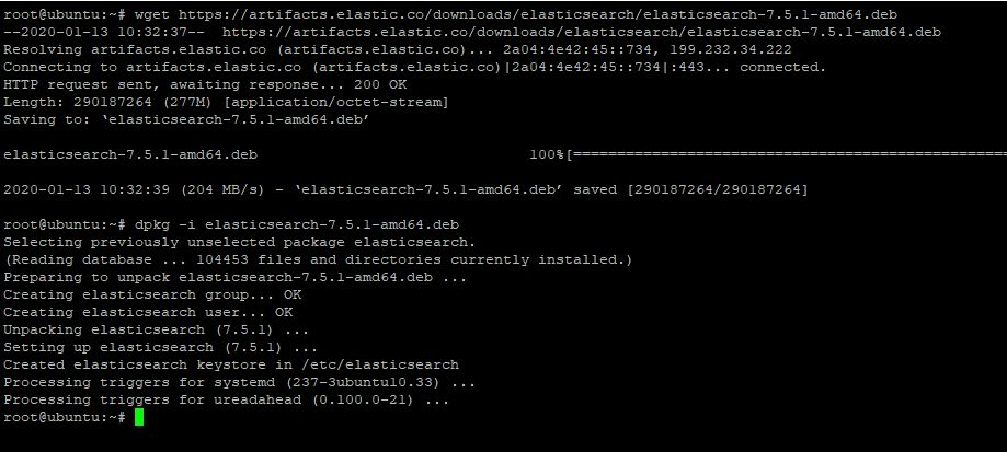 Ubuntu Elasticsearch Install
