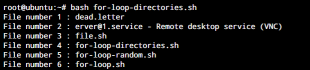 For Loop Directories