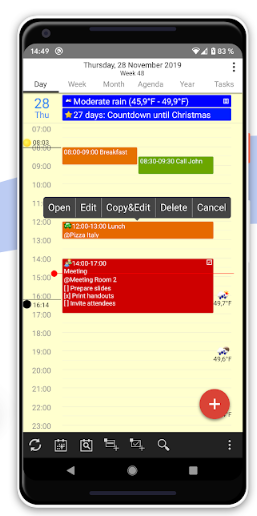 Calengoo Calendar App For Android