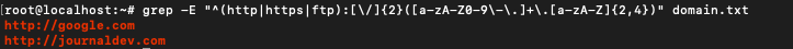 Grep On Domain 1