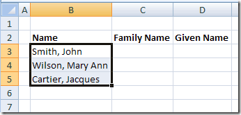 excel按名字拆分文件_在Excel中拆分姓氏和名字