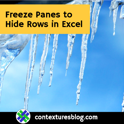 Freeze Panes to Hide Rows in Excel