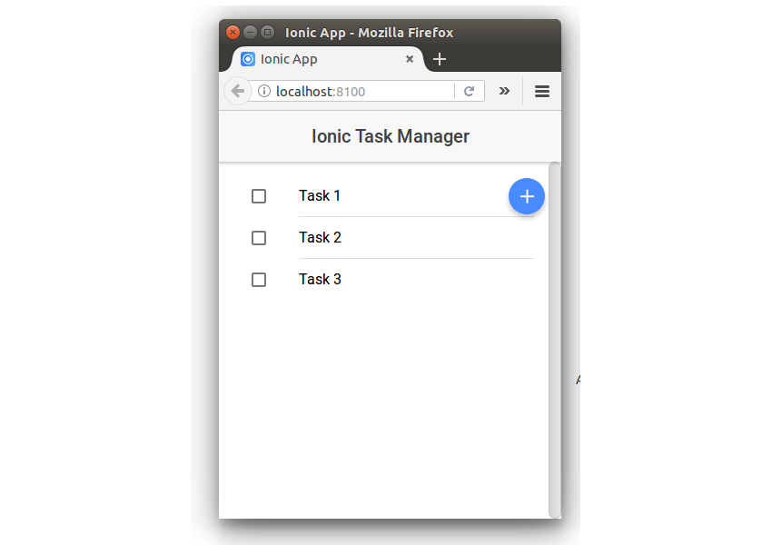 Task Manager List With Add Icon