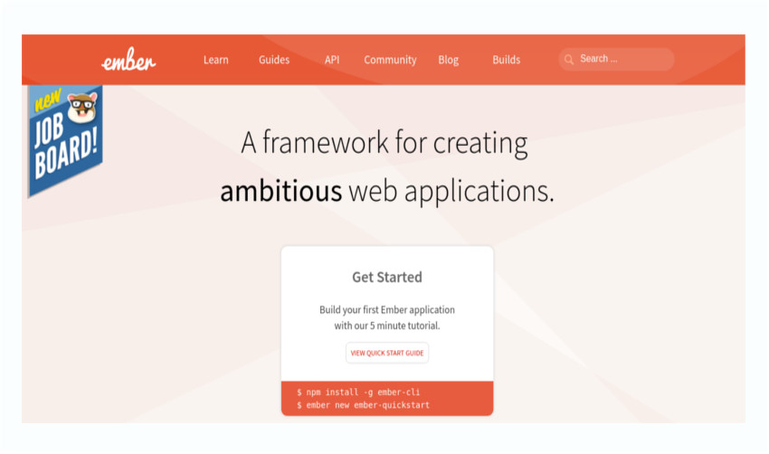 Emberjs用于创建雄心勃勃的Web应用程序的框架