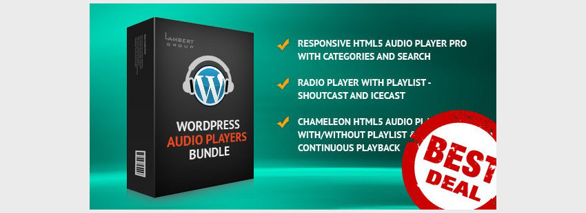 HTML5音频播放器WordPress插件包