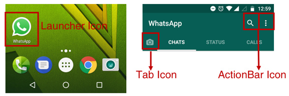 WhatsApp图标示例