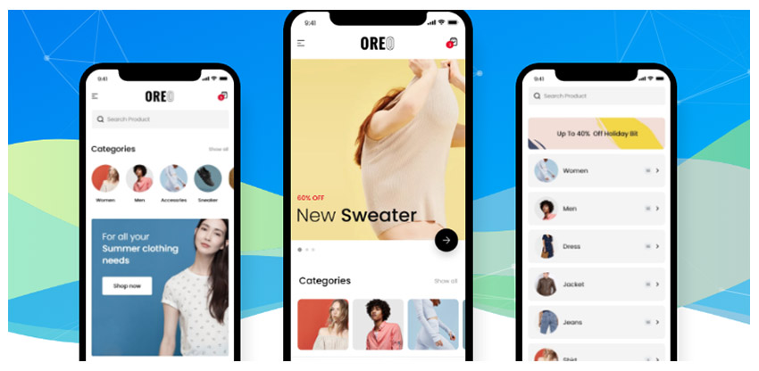 适用于WooCommerce的Oreo Fashion Full React Native应用程序