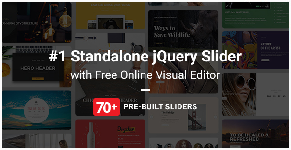 带有Visual Builder的Master Slider jQuery Slider插件