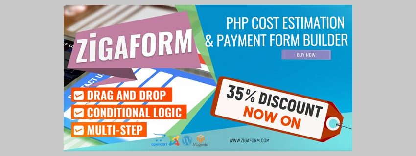Zigaform PHP成本计算器