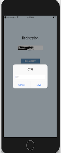注册OTP对话框