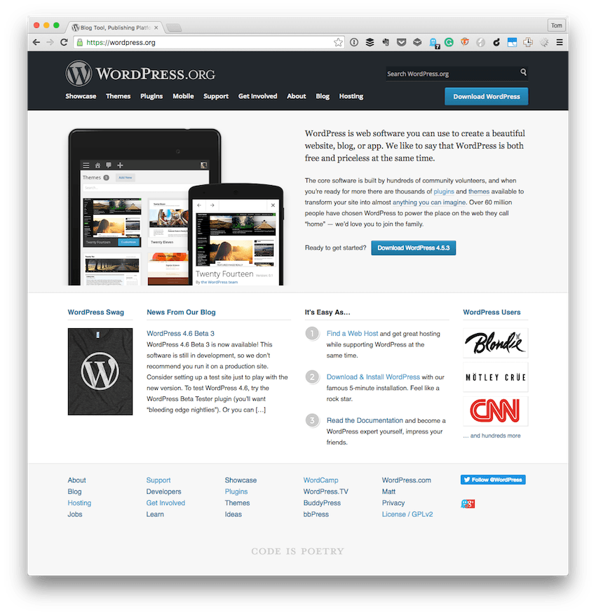 WordPress项目首页