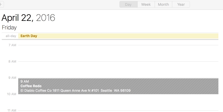 构建启动iCal文件-Apple日历事件日视图