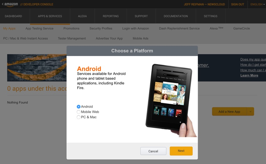 Amazon Appstore-选择平台