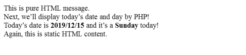 PHP代码的文本输出
