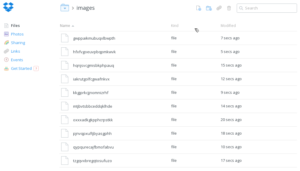 Dropbox apps folder