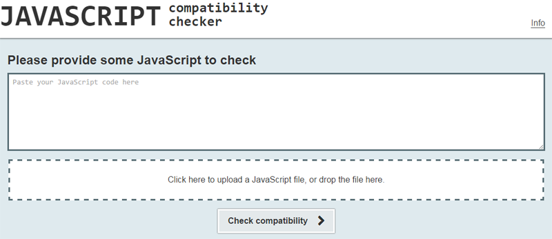 JavaScript兼容性检查器