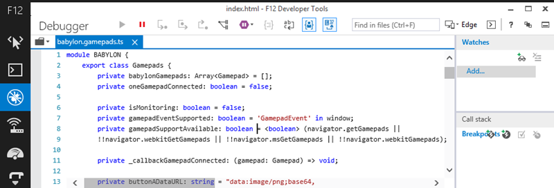 调试gamepad.js