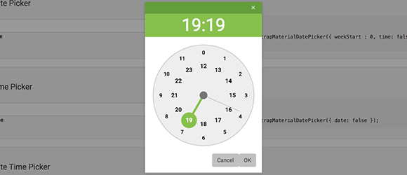 Bootstrap Material Datetimepicker示例