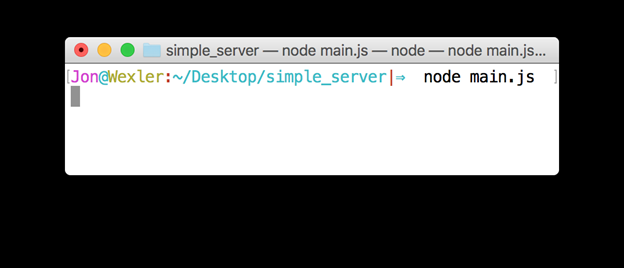 运行基本的Node.js服务器