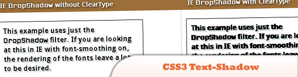 CSS3文字阴影