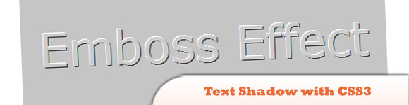 CSS3的文字阴影