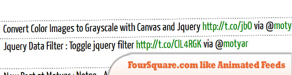 FourSquare.com喜欢动画提要