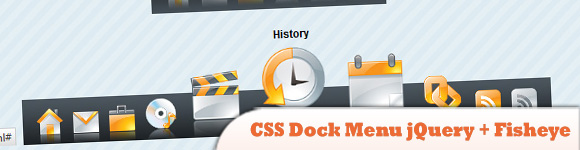 CSS Dock菜单jQuery + Fisheye