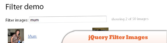 jQuery过滤图像