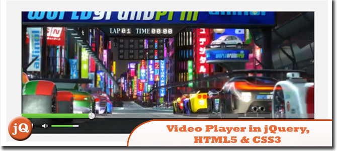 jQuery，HTML5和CSS3中的视频播放器