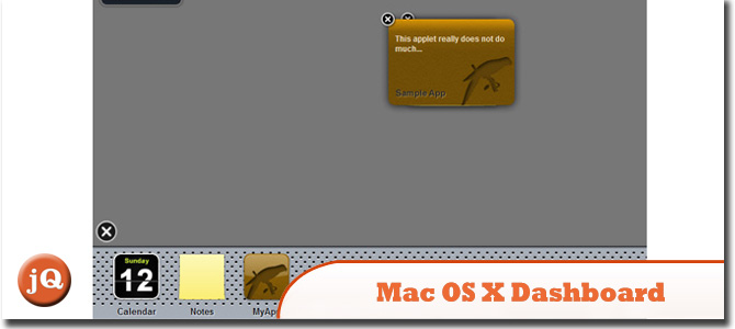 Mac OS X仪表板