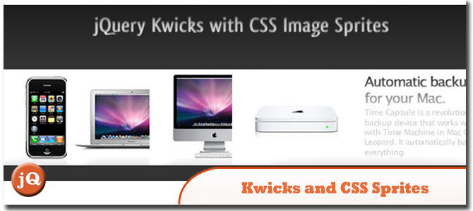 Kwicks和CSS图像精灵