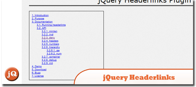 jQuery标题链接
