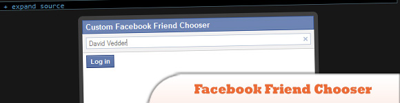 Facebook的朋友选择器