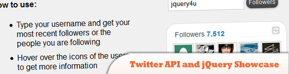 Twitter API和jQuery展示