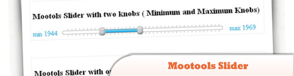 Mootools滑杆