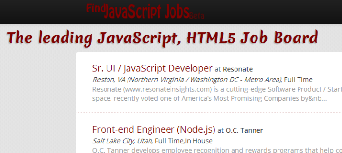 find js jobs