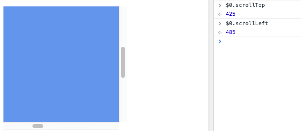 scrollLeft and scrollTop