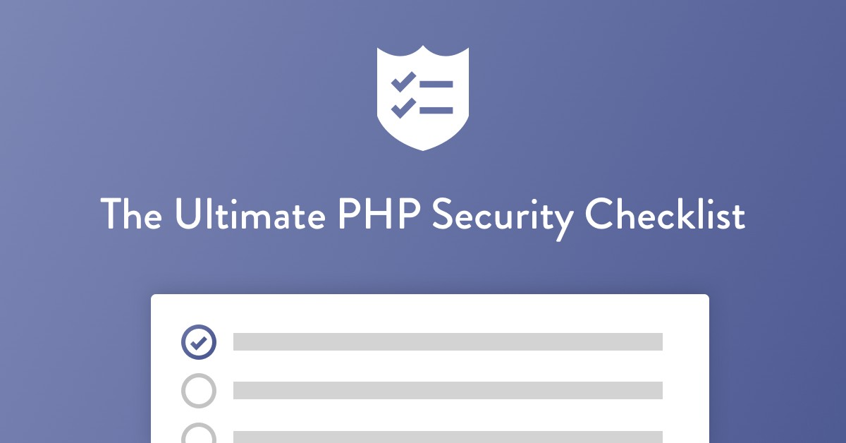 php 愿望清单_最终PHP安全清单